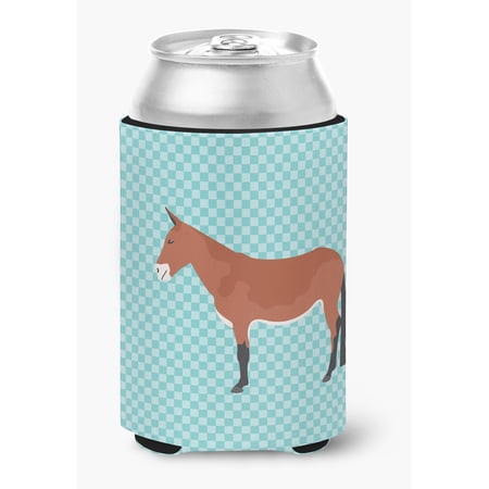 Mule Blue Check Can or Bottle Hugger