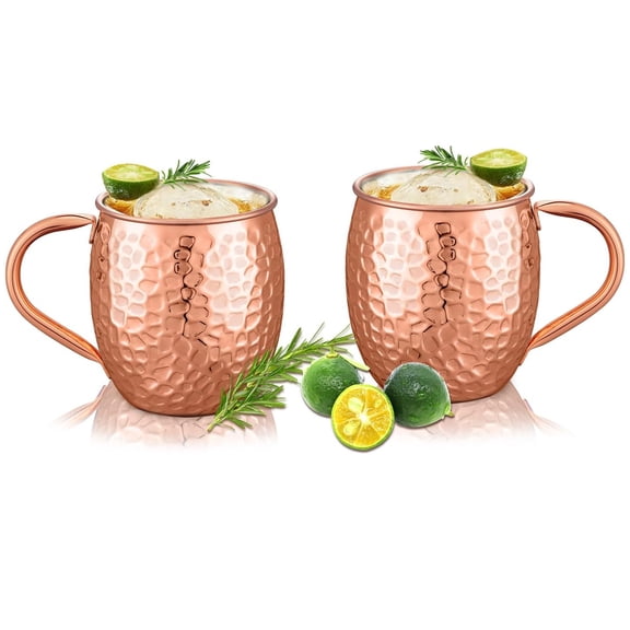 Mule Mugs Set of 4,Electroplated Stone-Pattern Copper Mug,304 Stainless Steel Lining,Perfect For Wine, Beer, Cold Drink, Bar, Party, Gifts