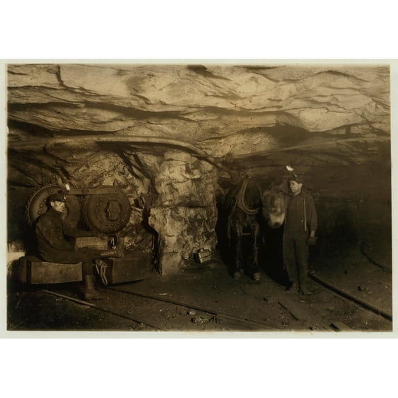 Mule power and motor power. Poster Print (18 x 24)