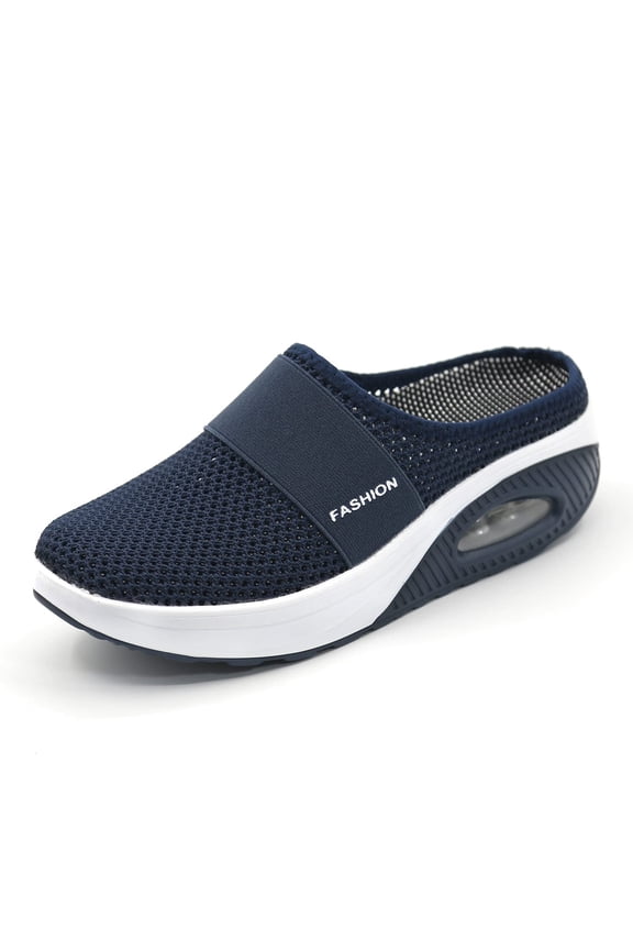 Mules & Clogs for Women Arch Support Orthopedic Sandals Slippers Mesh Platform Mules, Slip on Comfort Wear Orthowear Diabetic Shoes Closed Toe Open Back Slides Sandals