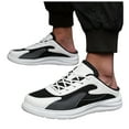 thumbnail image 1 of Mules Fashion Sneakers for Men 2025 Outdoor Sports Lace up Walking Shoes Half Slippers Casual Slip on Sandals, 1 of 6
