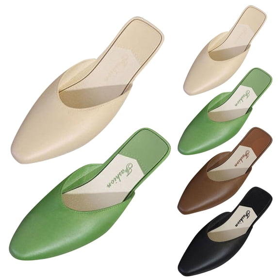 Mules for Women Closed Toe, Elegant Slip On Backless Low Heel Dress Shoes for Vacation, Casual, Party, Work, 40