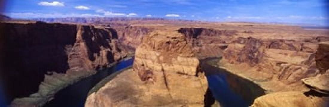 Muleshoe Bend at a river Colorado River Arizona USA Canvas Art - Panoramic Images (18 x 6)
