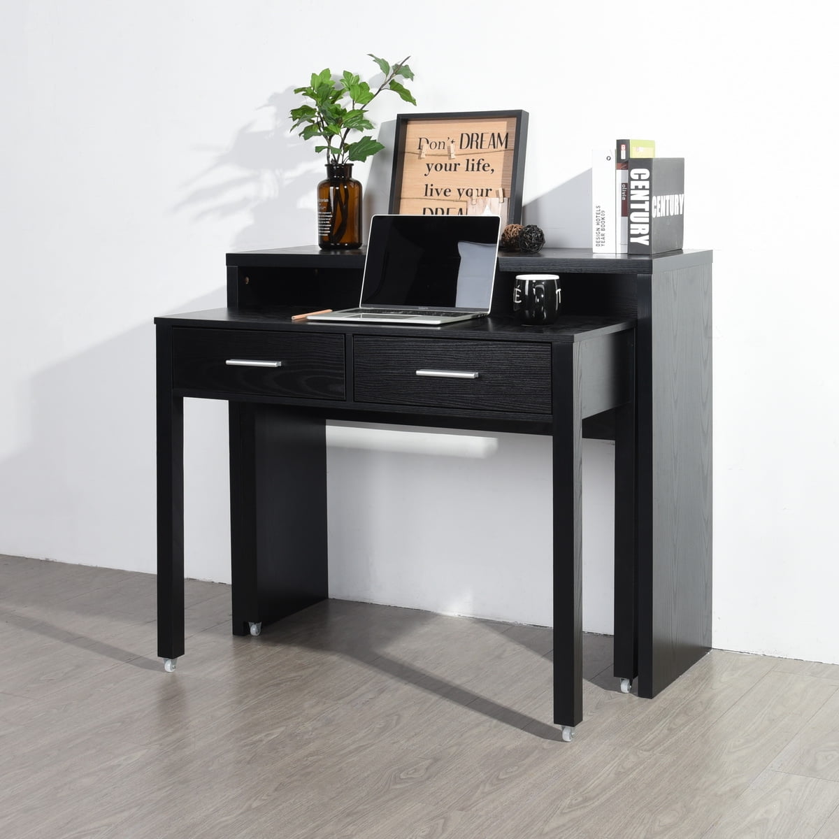 Mulfunctional Table Set Rustic Computer Desk Console Table