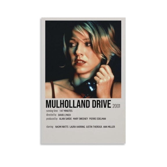 Mulholland-Dr Suspense Thriller Movie Poster (2) Posters Wall Art Painting Canvas Living Room Prints Bedroom Decor Poster Artworks