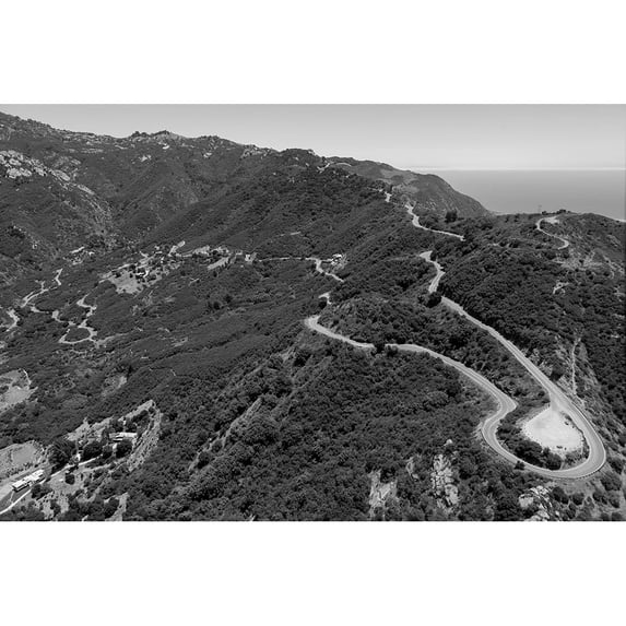Mulholland Drive Los Angeles California Poster Print by Carol Highsmith 50103