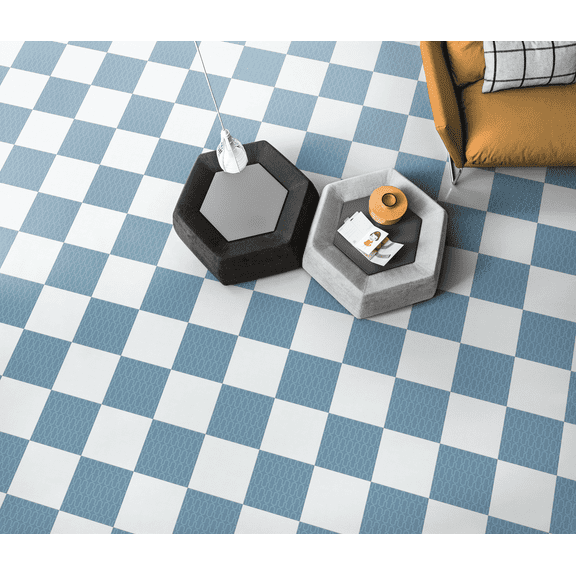 Mulia Inc - Liv 12" x 12" Porcelain Field Tile in Blue (12 Pcs/11.62 sqft)