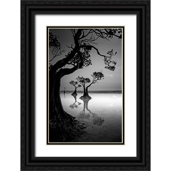 Muliani Hartojo, Angela 17x24 Black Ornate Wood Framed with Double Matting Museum Art Print Titled - Framing
