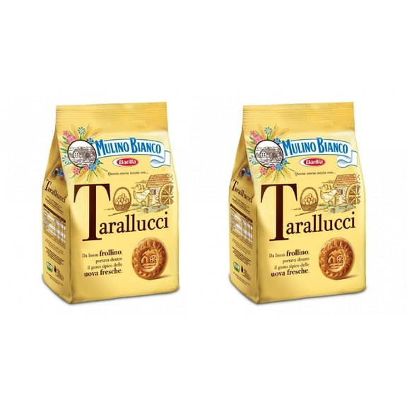 Mulino Bianco: "Tarallucci" Biscuits made HYZ01 with fresh eggs 12.3 Oz (350g) - Pack of 2 [ Italian Import ]