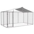 thumbnail image 1 of Mulinsonfly Heavy-Duty Outdoor Dog Kennel 157.2" x 90" x 91.2" with Lockable Door & Waterproof Roof for Yard & Farm, 1 of 8