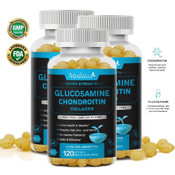 Mulittea Glucosamine Chondroitin Complex with MSM, Dietary Supplement for Joint Support, 360 Count