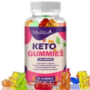 Mulittea Keto ACV Gummies 60 Count  - Weight Loss & Immune Support - 150,000mg Per Serving