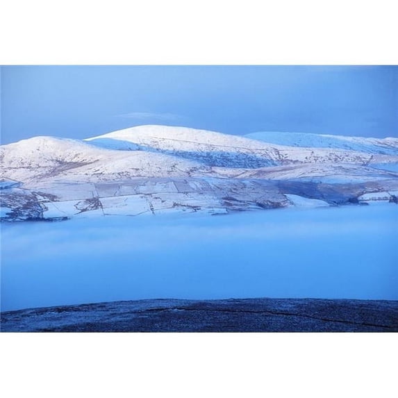 Mullaghclogha County Tyrone Ireland; Hilly Winter Landscape In Fog Poster Print