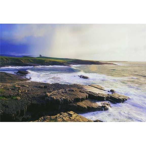 Mullaghmore Co Sligo Ireland - Classiebawn Castle in The Distance from The Shore Poster Print by The Irish Image Collection - 38 x 24 - Large