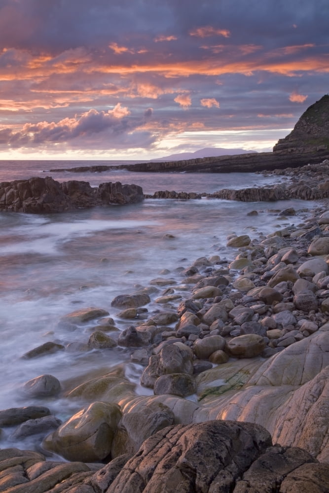 Mullaghmore Head Co Sligo Ireland Sunset Over The Atlantic Canvas Art - Gareth McCormack Design Pics (24 x 36)