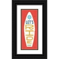 thumbnail image 1 of Mullan, Michael 10x18 Black Ornate Wood Framed with Double Matting Museum Art Print Titled - Beach Bums Surf Board III, 1 of 4