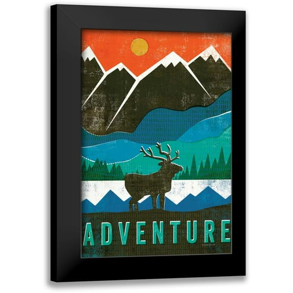 Mullan, Michael 11x14 Black Modern Framed Museum Art Print Titled - Big Sky I