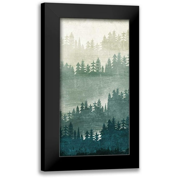 Mullan, Michael 11x18 Black Modern Framed Museum Art Print Titled - Mountainscape Panel III