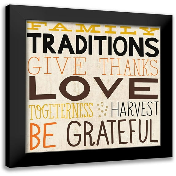 Mullan, Michael 12x12 Black Modern Framed Museum Art Print Titled - Family Traditions