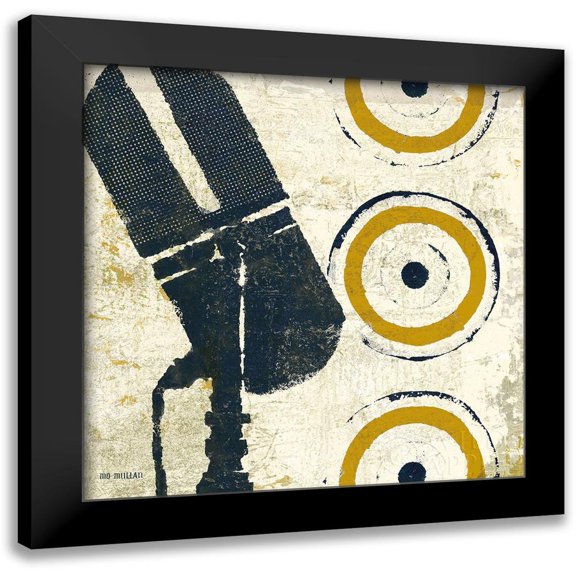 Mullan, Michael 12x12 Black Modern Framed Museum Art Print Titled - High Fidelity Square II
