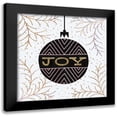 thumbnail image 1 of Mullan, Michael 12x12 Black Modern Framed Museum Art Print Titled - Jolly Holiday Ornaments Joy Metallic, 1 of 5