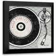 thumbnail image 1 of Mullan, Michael 12x12 Black Modern Framed Museum Art Print Titled - Vintage Analog Record Player, 1 of 5