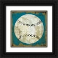 thumbnail image 1 of Mullan, Michael 12x12 Black Ornate Wood Framed with Double Matting Museum Art Print Titled - Ball I Blue No Words, 1 of 4