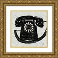 thumbnail image 1 of Mullan, Michael 12x12 Gold Ornate Wood Framed with Double Matting Museum Art Print Titled - Vintage Analog Phone, 1 of 4