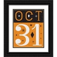 thumbnail image 1 of Mullan, Michael 12x14 Black Ornate Wood Framed with Double Matting Museum Art Print Titled - Festive Fright October 31 I, 1 of 4