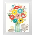 thumbnail image 1 of Mullan, Michael 12x14 White Modern Wood Framed Museum Art Print Titled - Seaside Bouquet IV Mason Jar, 1 of 4