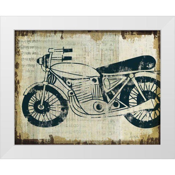 Mullan, Michael 14x12 White Modern Wood Framed Museum Art Print Titled - American Pop Moto