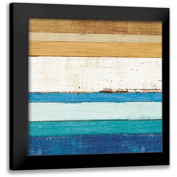 Mullan, Michael 15x15 Black Modern Framed Museum Art Print Titled - Beachscape IV