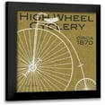 thumbnail image 1 of Mullan, Michael 15x15 Black Modern Framed Museum Art Print Titled - High Wheel Cyclery, 1 of 5
