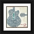 thumbnail image 1 of Mullan, Michael 15x15 Black Ornate Wood Framed with Double Matting Museum Art Print Titled - Type Guitar Square II, 1 of 4