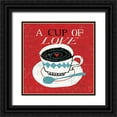 thumbnail image 1 of Mullan, Michael 15x15 Black Ornate Wood Framed with Double Matting Museum Art Print Titled - Vintage Desktop - Coffee, 1 of 4