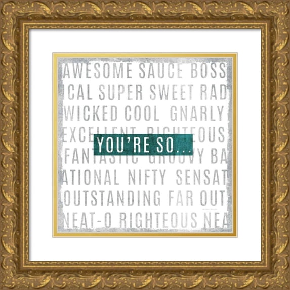 Mullan, Michael 15x15 Gold Ornate Wood Framed with Double Matting Museum Art Print Titled - Youre So