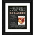 thumbnail image 1 of Mullan, Michael 15x18 Black Ornate Wood Framed with Double Matting Museum Art Print Titled - Classic Cocktail Old Fashioned, 1 of 4
