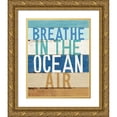 thumbnail image 1 of Mullan, Michael 15x18 Gold Ornate Wood Framed with Double Matting Museum Art Print Titled - Beachscape Inspiration V, 1 of 4