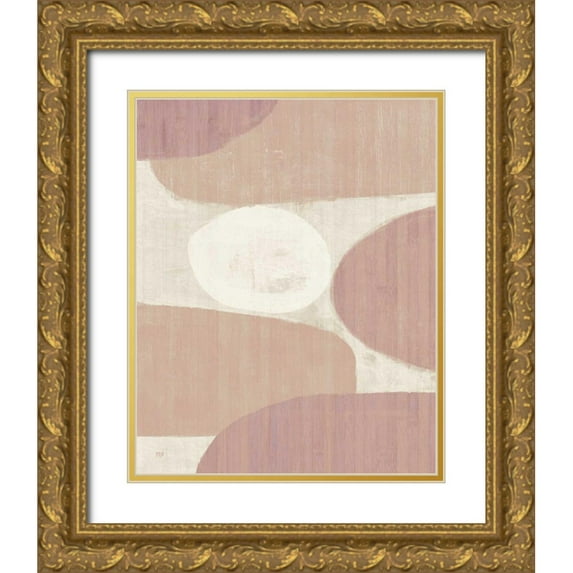Mullan, Michael 15x18 Gold Ornate Wood Framed with Double Matting Museum Art Print Titled - Costa del Sol II Blush