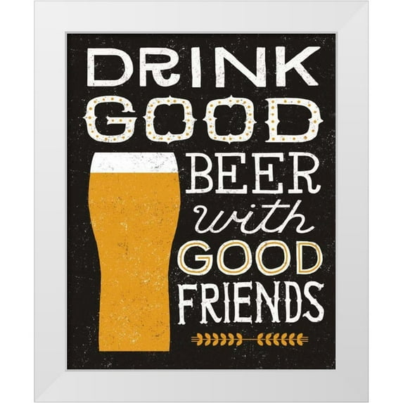 Mullan, Michael 15x18 White Modern Wood Framed Museum Art Print Titled - Craft Beer IV