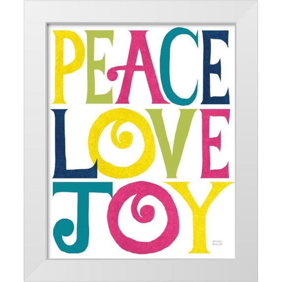 Mullan, Michael 15x18 White Modern Wood Framed Museum Art Print Titled - Holiday on Wheels X Bright
