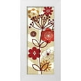 thumbnail image 1 of Mullan, Michael 15x32 White Modern Wood Framed Museum Art Print Titled - Floral Pop Panel II, 1 of 4