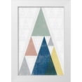 thumbnail image 1 of Mullan, Michael 17x24 White Modern Wood Framed Museum Art Print Titled - Mod Triangles III Soft, 1 of 4