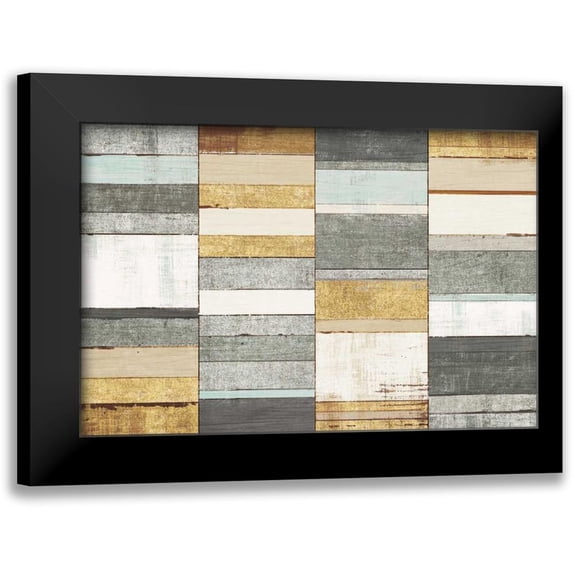 Mullan, Michael 18x13 Black Modern Framed Museum Art Print Titled - Beachscape I Gold Neutral