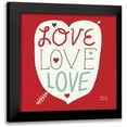 thumbnail image 1 of Mullan, Michael 20x20 Black Modern Framed Museum Art Print Titled - Love Love Love Square, 1 of 5