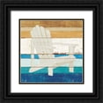 thumbnail image 1 of Mullan, Michael 20x20 Black Ornate Wood Framed with Double Matting Museum Art Print Titled - Beachscape IV, 1 of 4