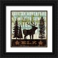 thumbnail image 1 of Mullan, Michael 20x20 Black Ornate Wood Framed with Double Matting Museum Art Print Titled - Simple Living Elk, 1 of 4