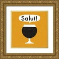thumbnail image 1 of Mullan, Michael 20x20 Gold Ornate Wood Framed with Double Matting Museum Art Print Titled - Craft Beer Salut, 1 of 4