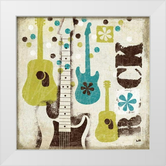 Mullan, Michael 20x20 White Modern Wood Framed Museum Art Print Titled - 60s Revival I