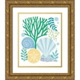 thumbnail image 1 of Mullan, Michael 20x24 Gold Ornate Wood Framed with Double Matting Museum Art Print Titled - Under Sea Treasures VI Sea Glass, 1 of 4